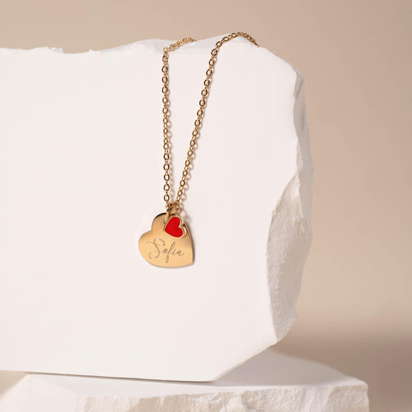 Collana Catena Cuore Personalizzata Con Nome - Infants