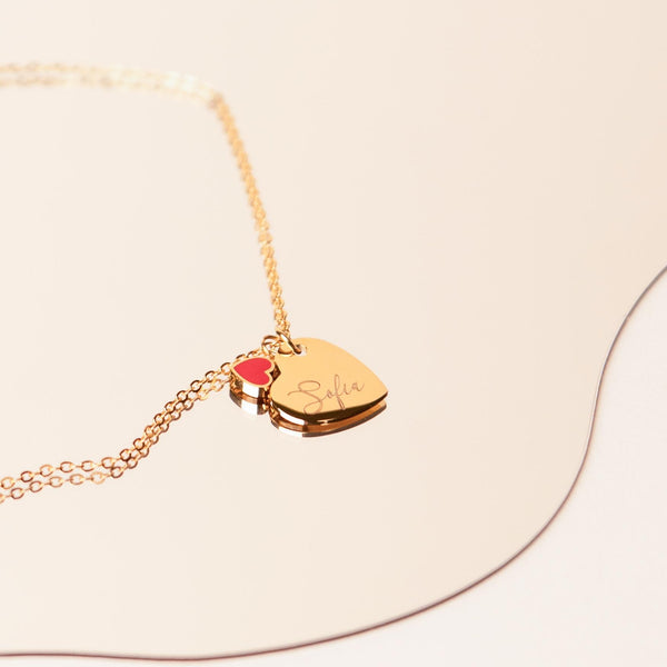 Collana Catena Cuore Personalizzata Con Nome - Infants
