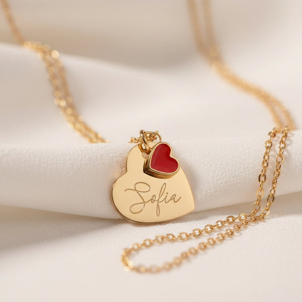 Collana Catena Cuore Personalizzata Con Nome - Infants