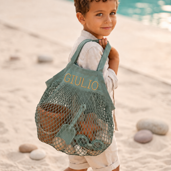 Borsa Rete Mare Personalizzata Con Nome