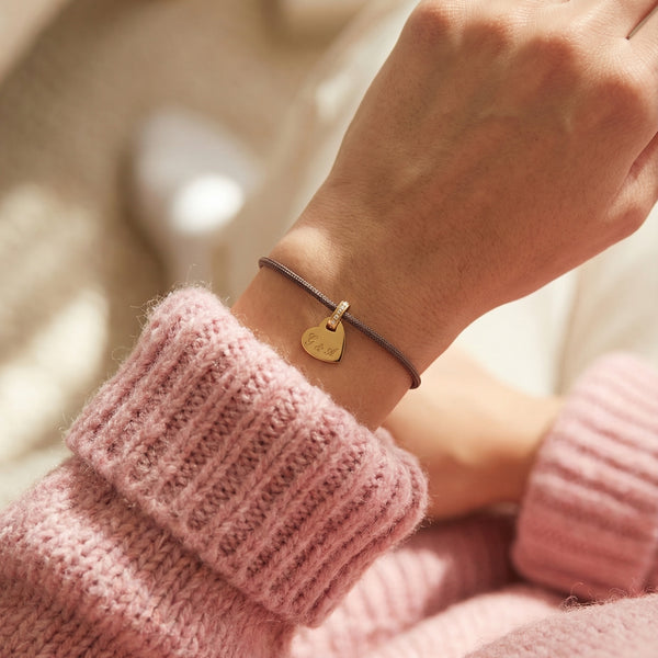 Bracciale Cordoncino Con Zircone Personalizzato Iniziali - Infants