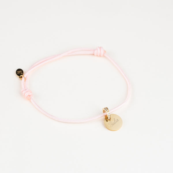 Bracciale Cordoncino Unisex Personalizzato Con Nome - Infants