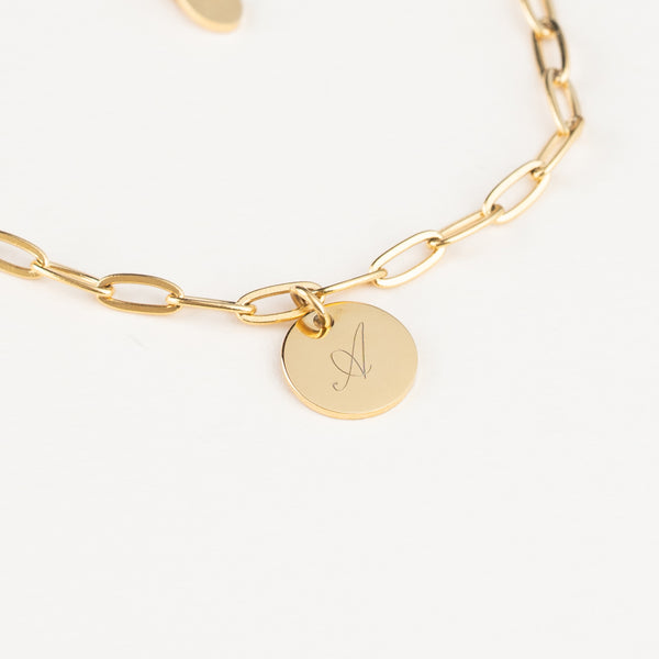 Bracciale Link Personalizzato Iniziale - Infants