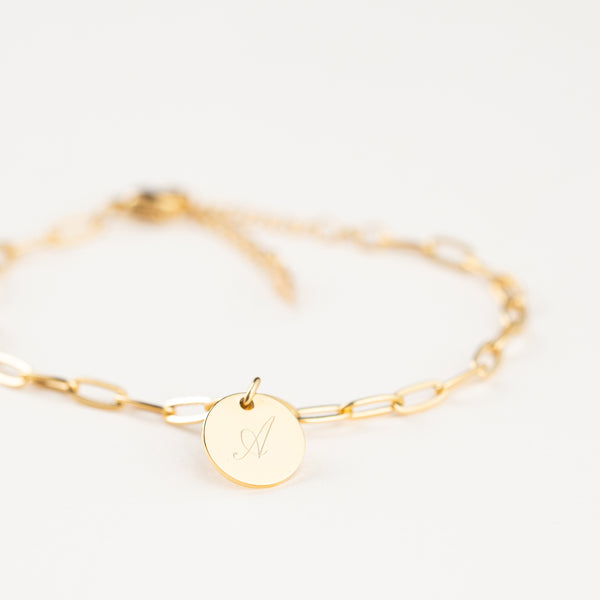 Bracciale Link Personalizzato Iniziale - Infants