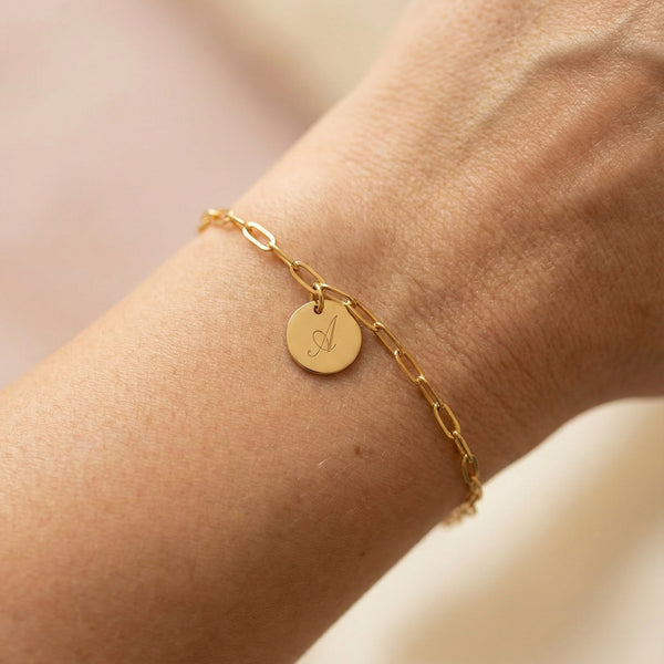 Bracciale Link Personalizzato Iniziale - Infants