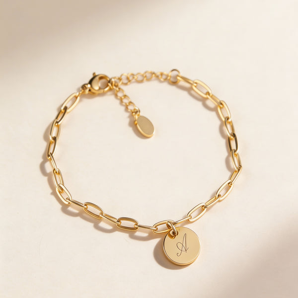 Bracciale Link Personalizzato Iniziale - Infants