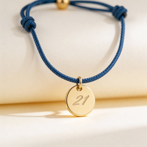 Bracciale Cordoncino Personalizzato Con Numero Speciale - Infants