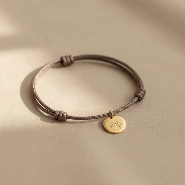 Bracciale Cordoncino Personalizzato con Zampa - Infants