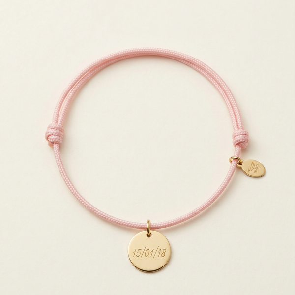 Bracciale Cordoncino Personalizzato con Segno Zodiacale e Data - Infants