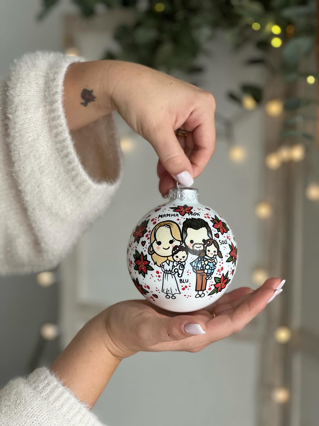 Cartoncino Palline Di Natale Per Bimbi Pallina Di Natale Family