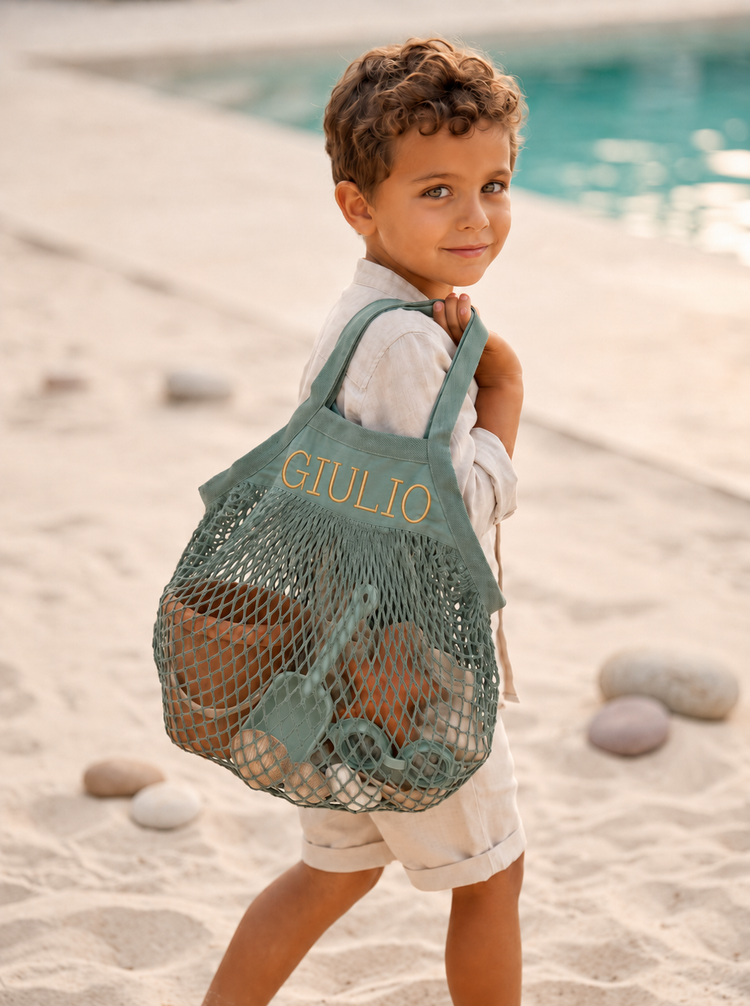 Borsa Rete Mare Personalizzata Con Nome