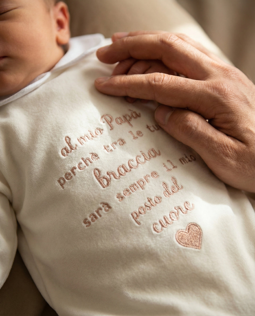 Tutina in ciniglia con Dedica personalizzata