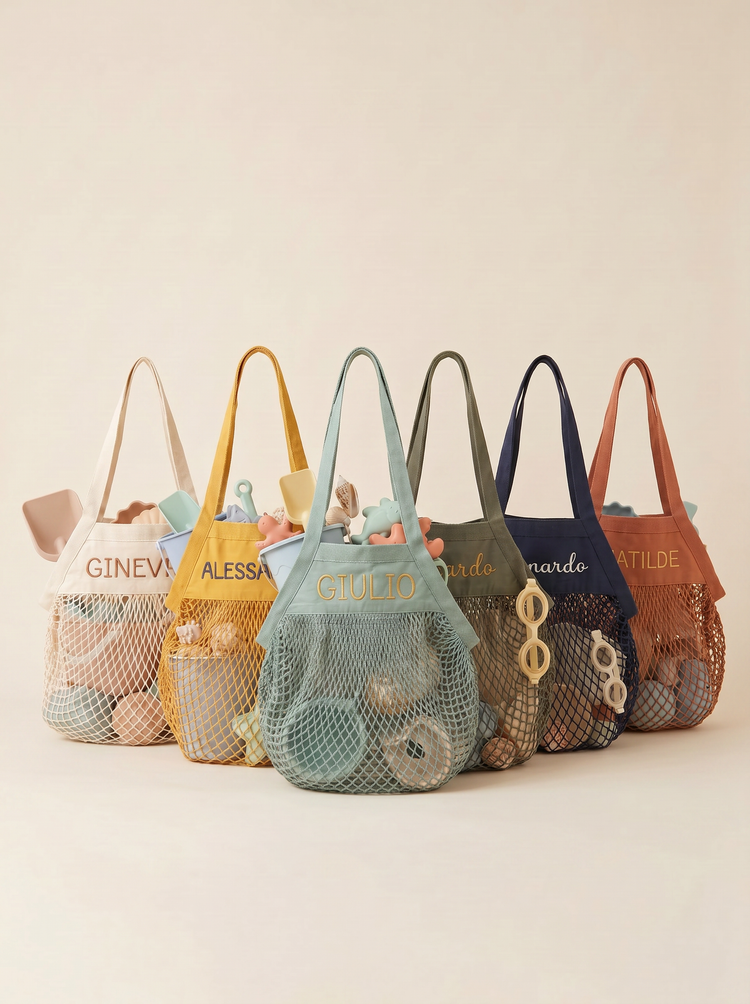 Borsa Rete Mare Personalizzata Con Nome