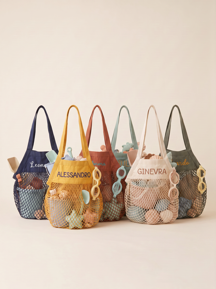 Borsa Rete Mare Personalizzata Con Nome