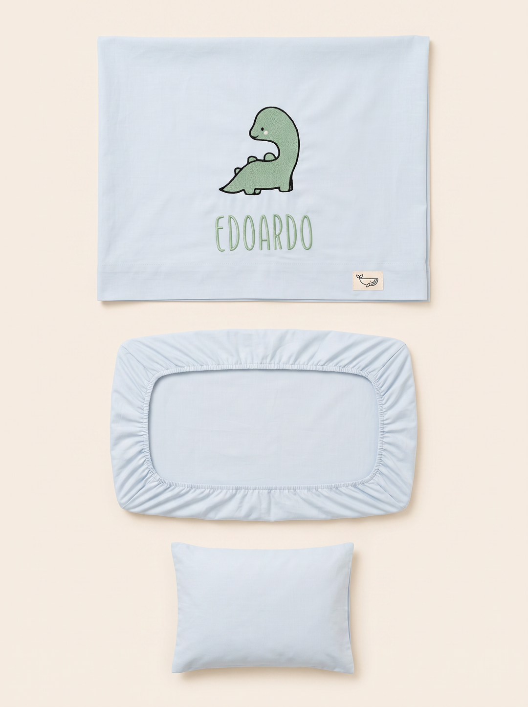 Set lenzuola ricamate in Cotone Design Personalizzato