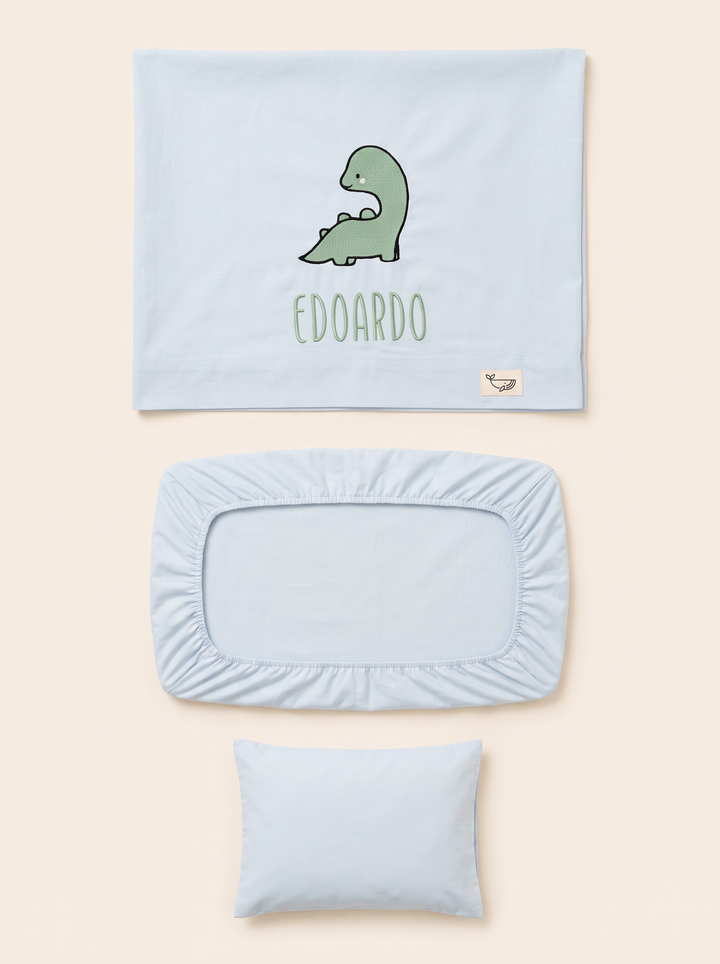 Set lenzuola ricamate in Cotone Design Personalizzato