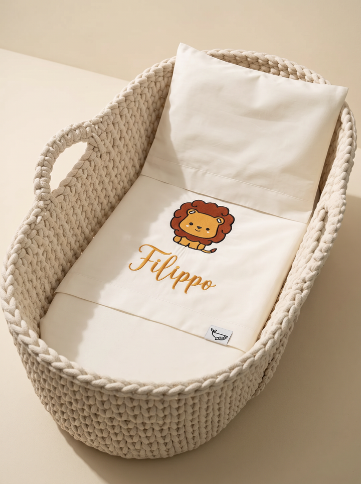 Set lenzuola ricamate in Cotone Design Personalizzato
