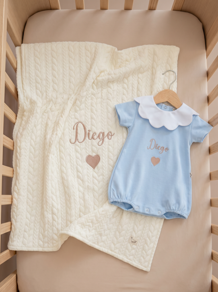 Box Pagliaccetto in cotone e Copertina