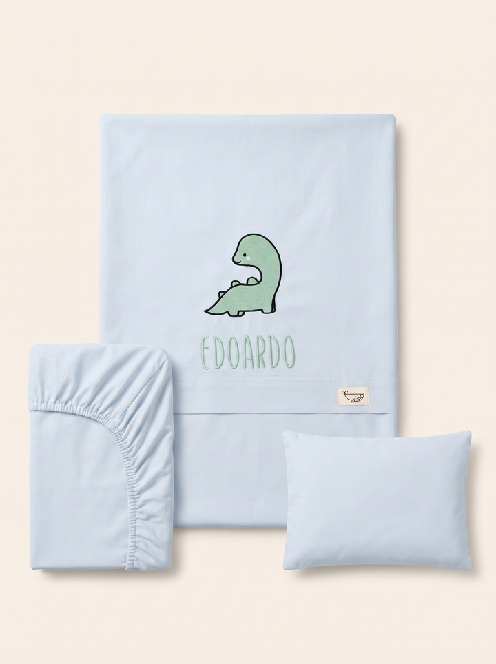 Set lenzuola ricamate in Cotone Design Personalizzato