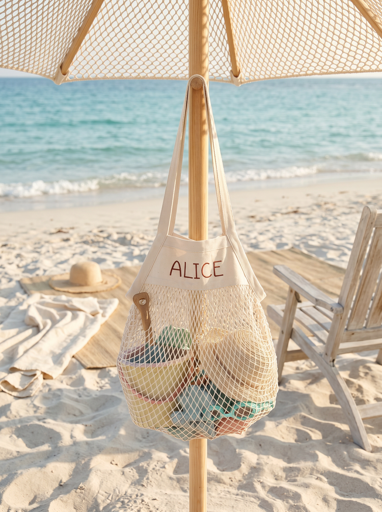 Borsa Rete Mare Personalizzata Con Nome