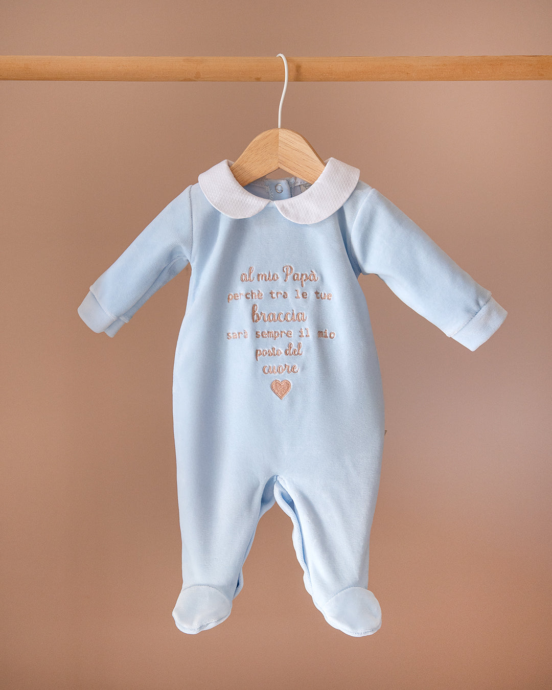 Tutina in ciniglia con Dedica personalizzata