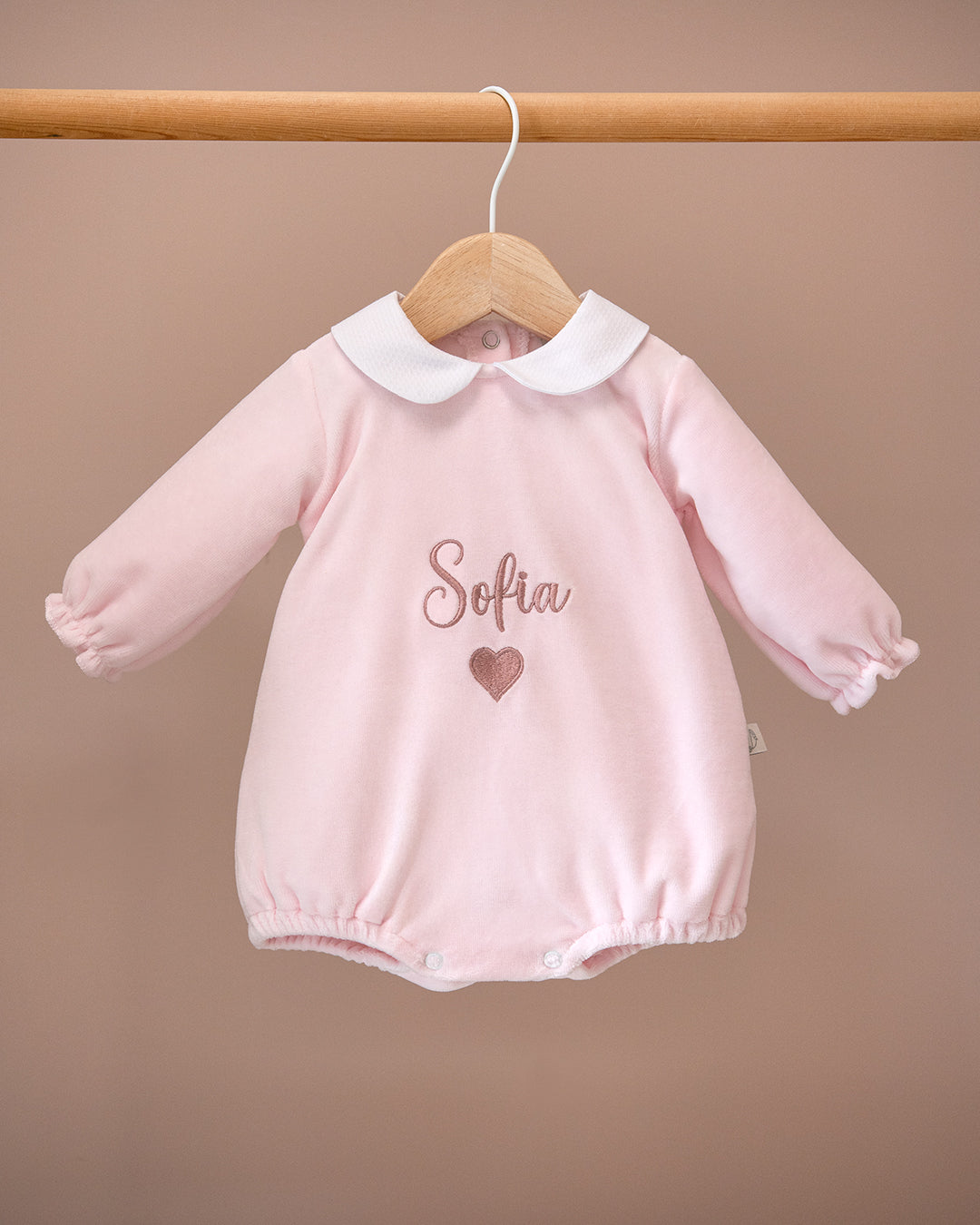 Pagliaccetto in ciniglia Nome Personalizzato