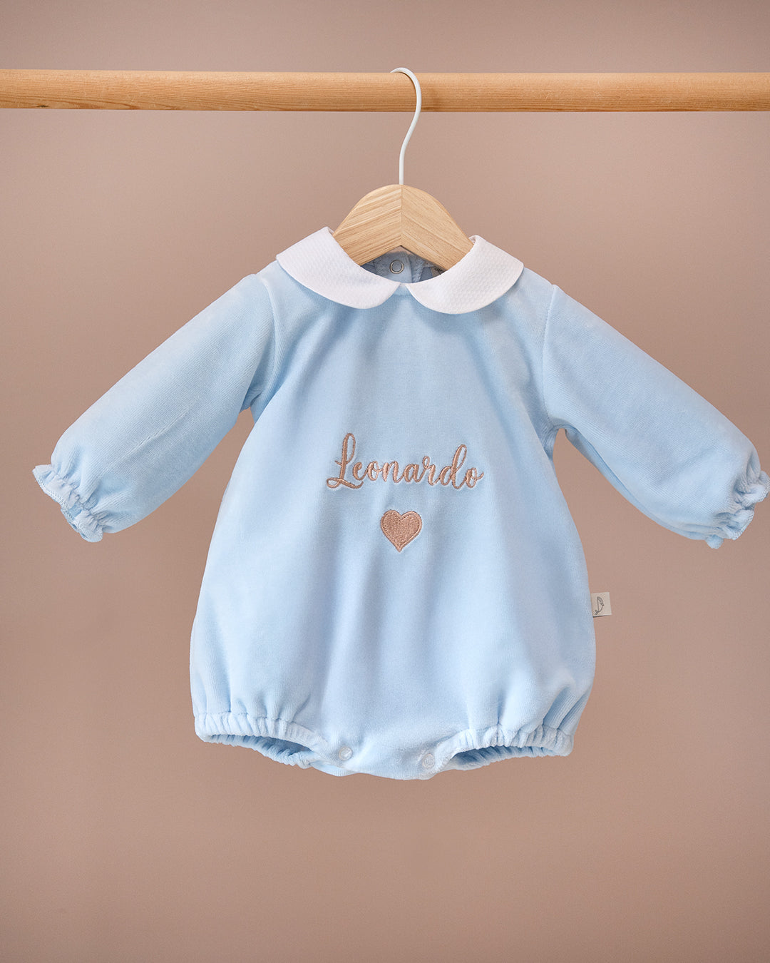 Pagliaccetto in ciniglia Nome Personalizzato