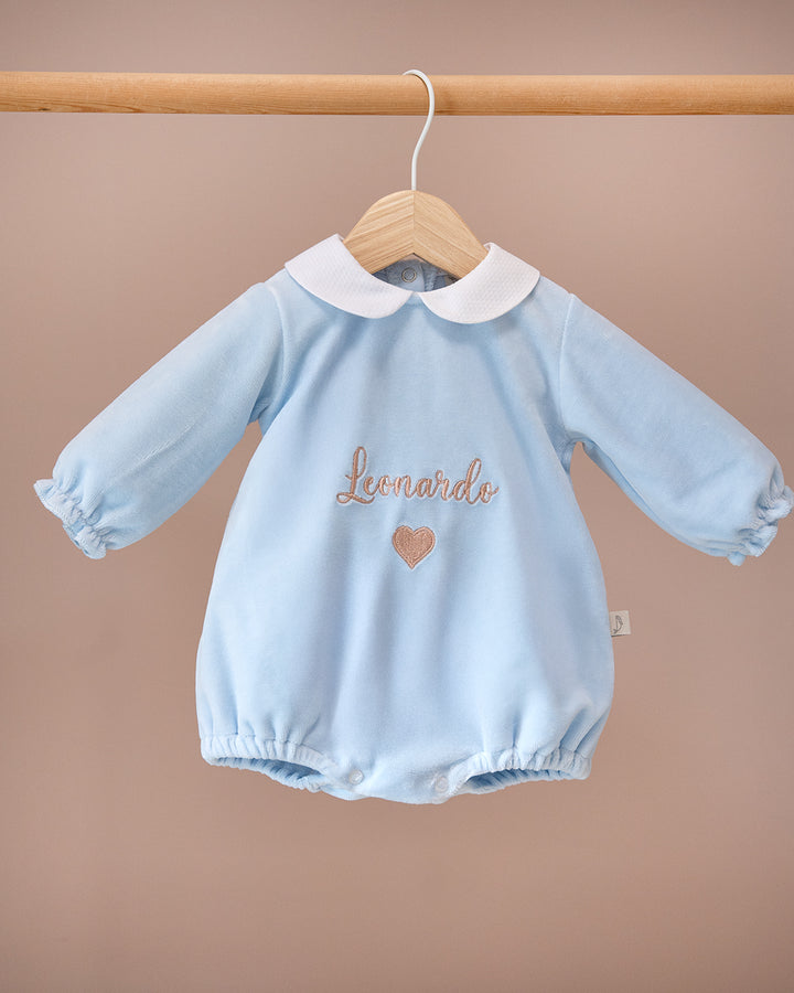 Pagliaccetto in ciniglia Nome Personalizzato