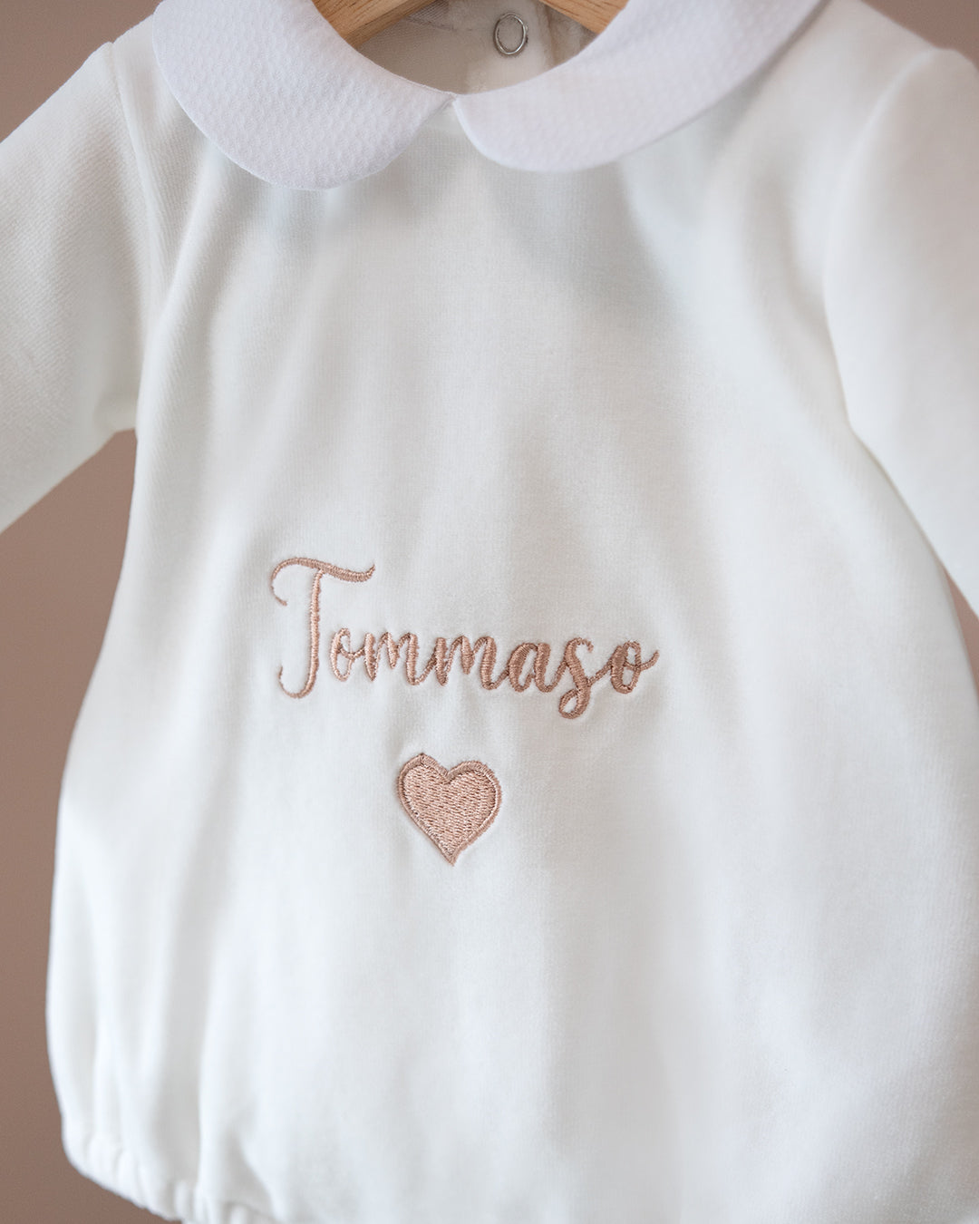 Pagliaccetto in ciniglia Nome Personalizzato