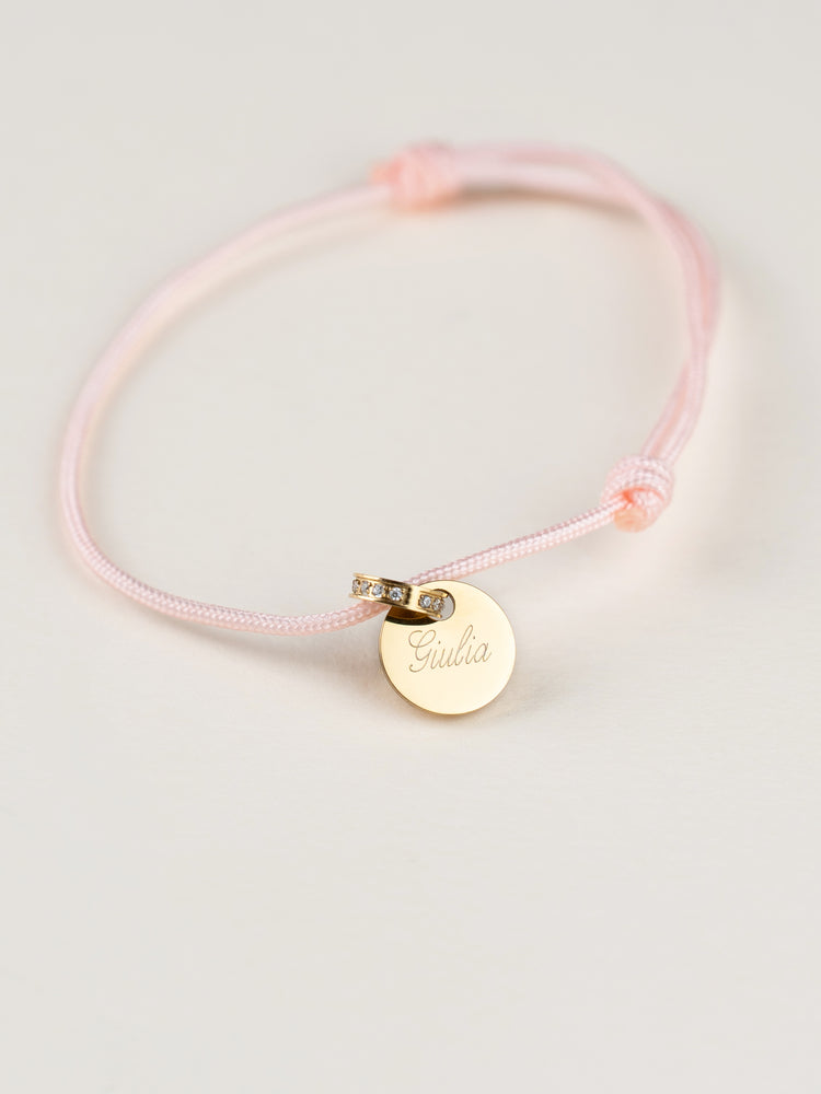 Bracciale Cordoncino Unisex Personalizzato Con Nome - Infants