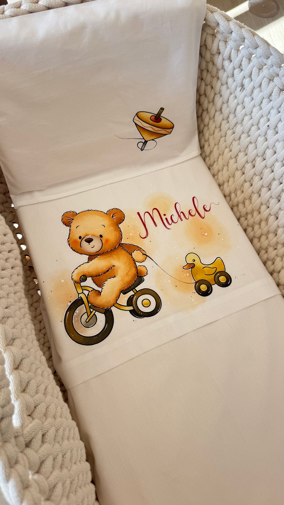 Set lenzuola Orsetto con papera