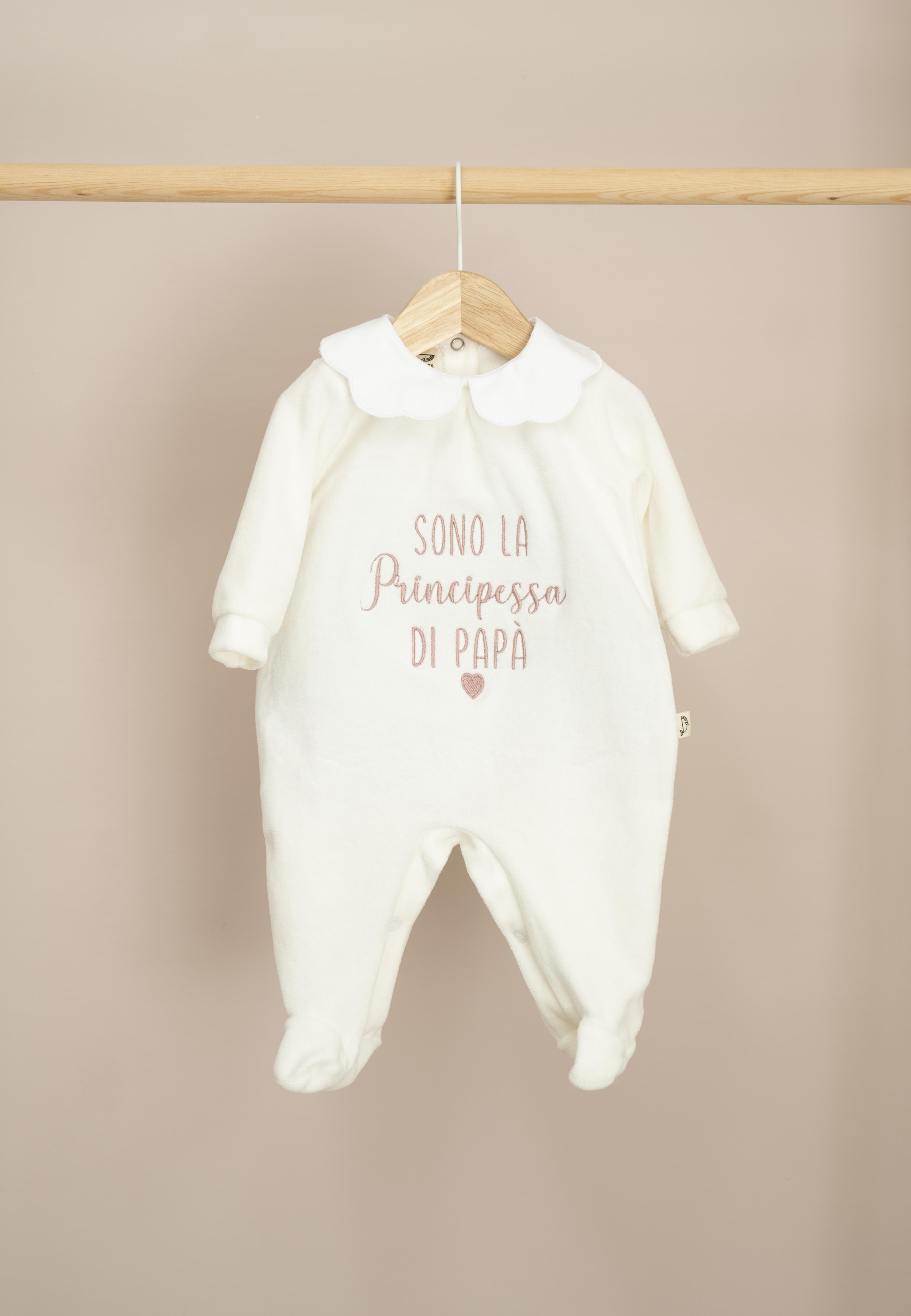 Tutina in ciniglia con Dedica personalizzata Infants Store