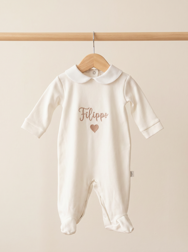 Tutina Cotone Collezione Nome Personalizzato