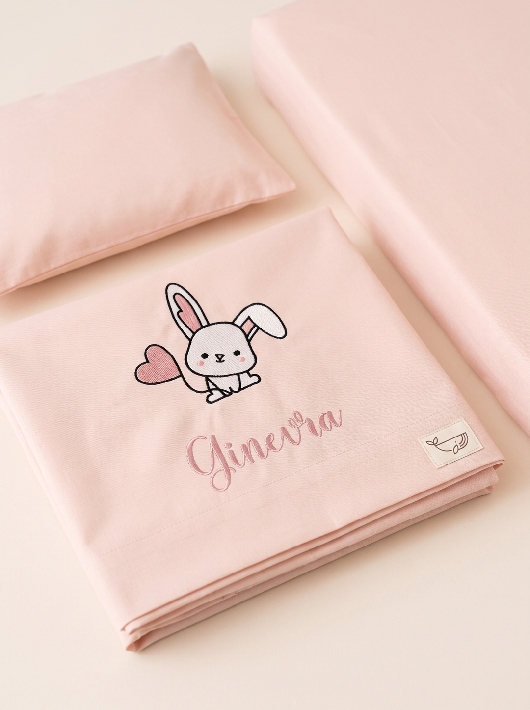 Set lenzuola ricamate in Cotone Design Personalizzato