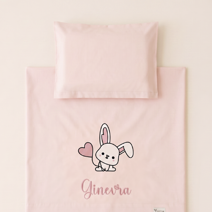 Set lenzuola ricamate in Cotone Design Personalizzato