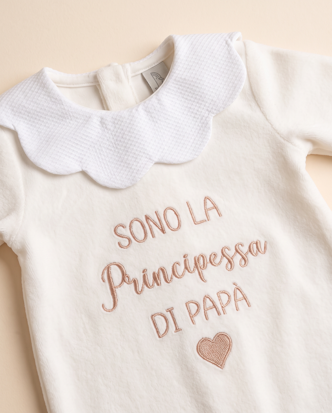 Tutina in ciniglia con Dedica personalizzata