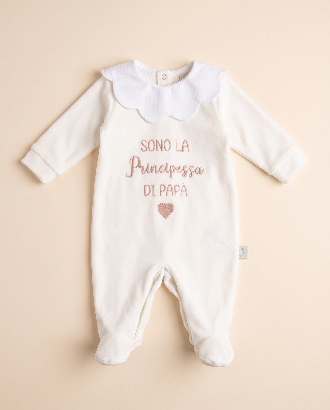 Tutina in ciniglia con Dedica personalizzata