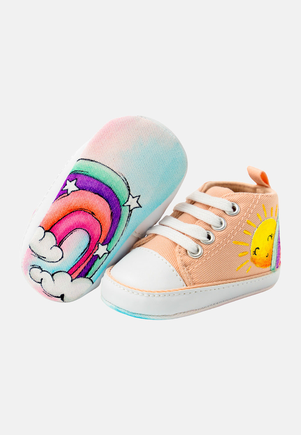 Scarpe Bianche Scarpine Neonato Da Dipingere Scarpe Bimba