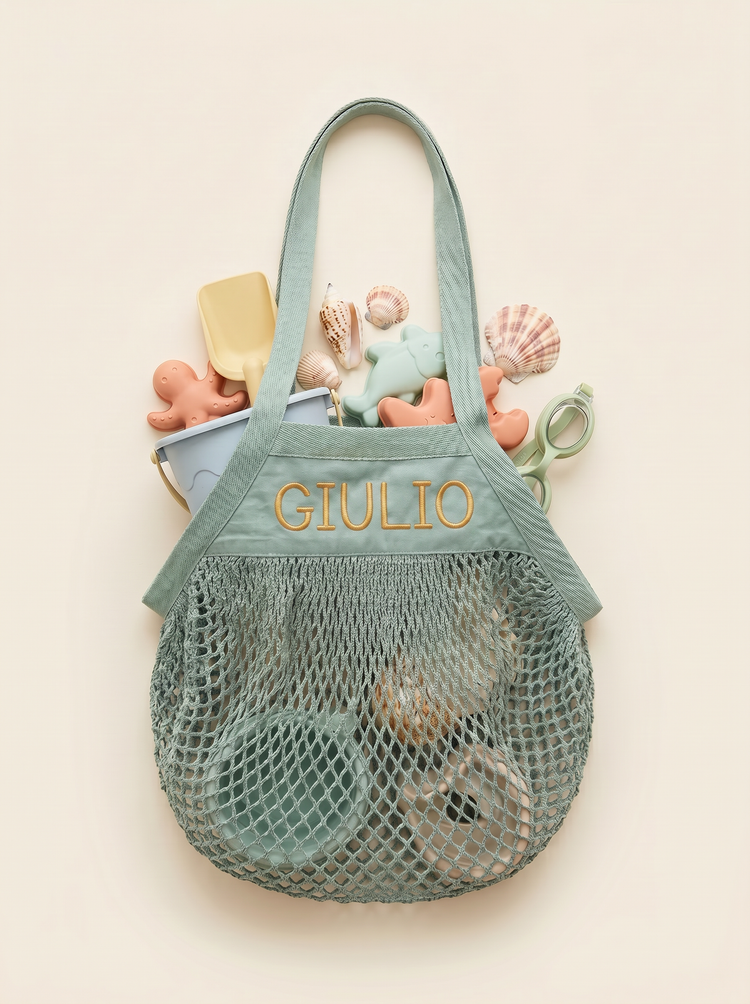 Borsa Rete Mare Personalizzata Con Nome