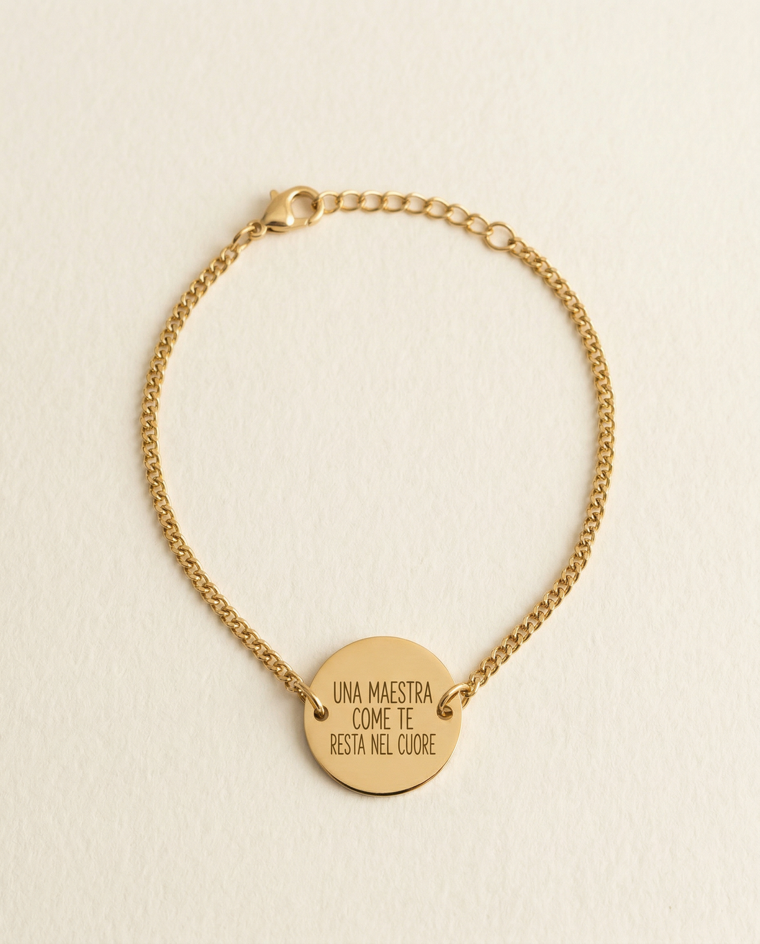 Bracciale Catena Personalizzato Dedica Maestra - Infants