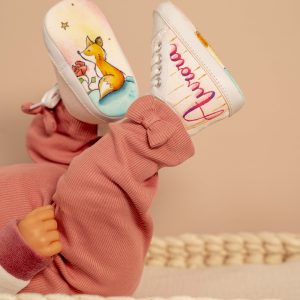 Scarpine per neonata Principe con Volpe