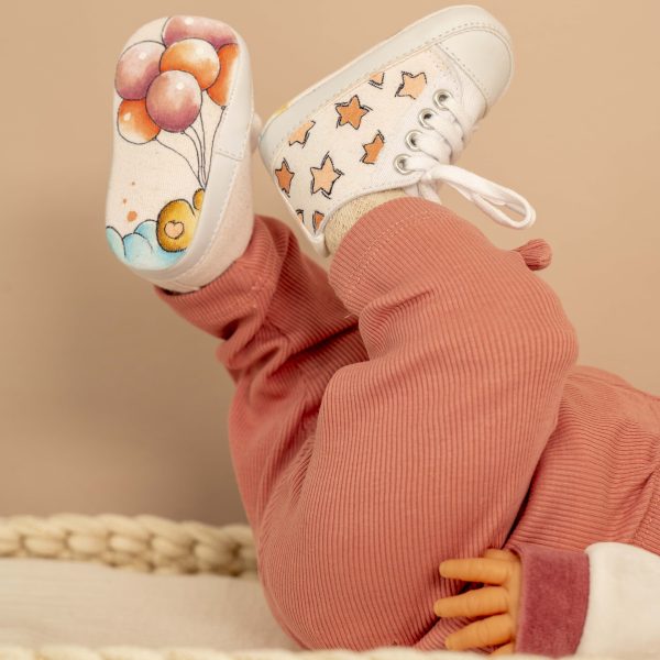 Scarpine per neonata Orsetto con palloncini