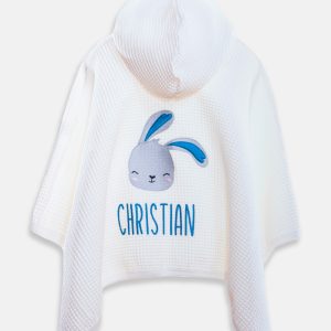 Poncho Coniglietto Grigio 1-infant store abbigliamento bambini e neonati