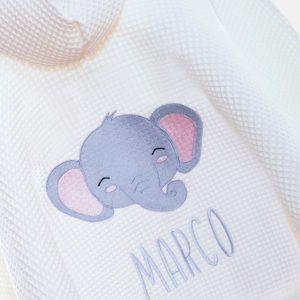 Poncho Elefantino Grigio 2-infant store abbigliamento bambini e neonati